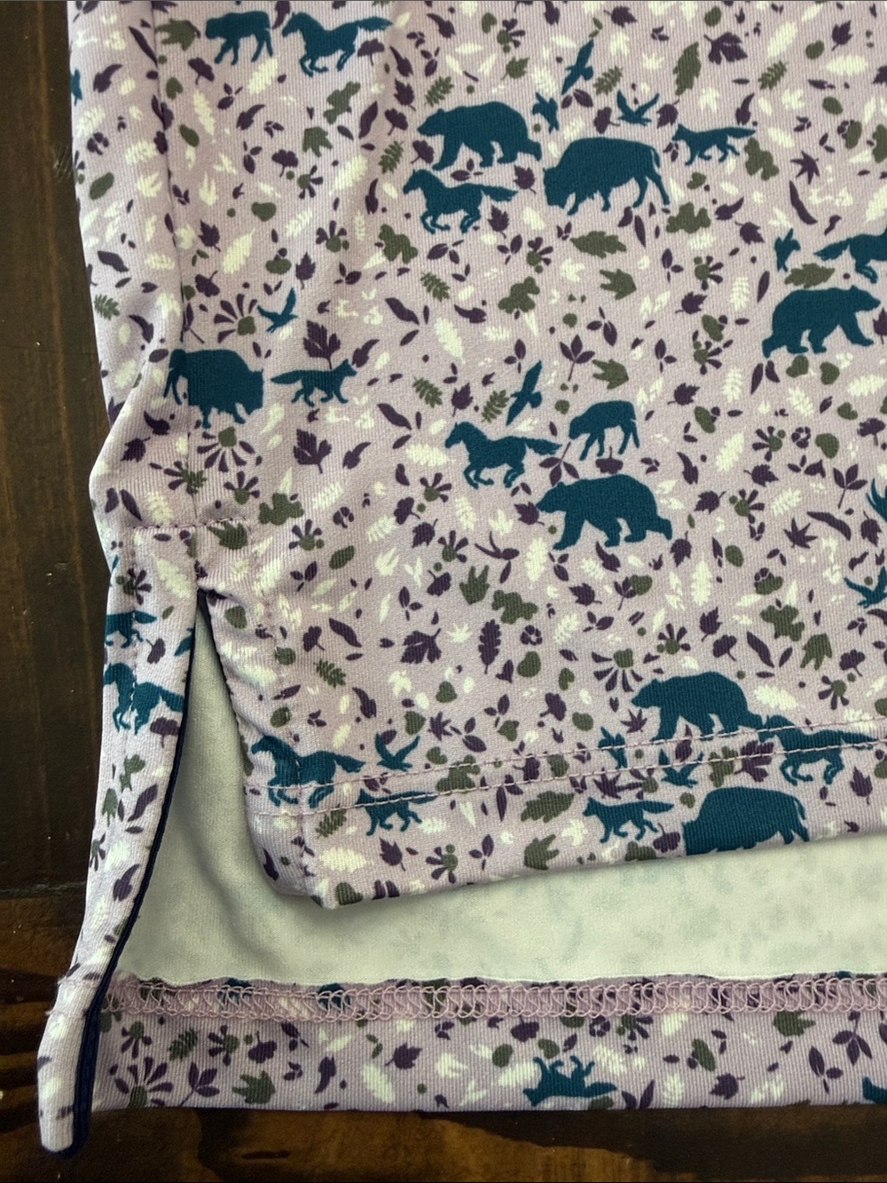 Greyson Animal Pattern Men’s Golf Polo Short Sleeve Size Large Purple Blue - Picture 6 of 9